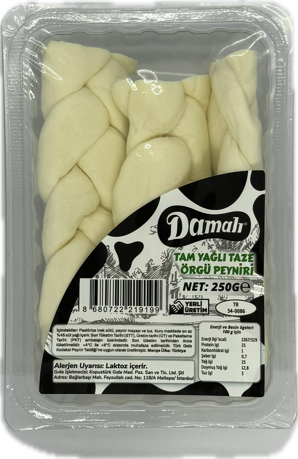 Taze Örgü Peyniri 250 Gr