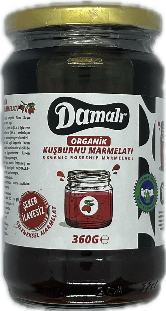 Organik Kuşburnu Marmelatı 360 gr