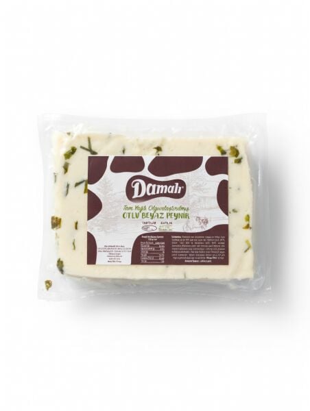 Damalı Olgunlaştırılmış Tam Yağlı Otlu İnek Peyniri (350-400g)