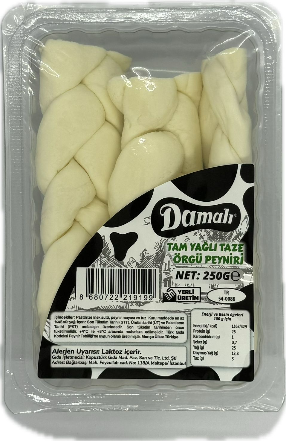 Taze Örgü Peyniri 250 Gr
