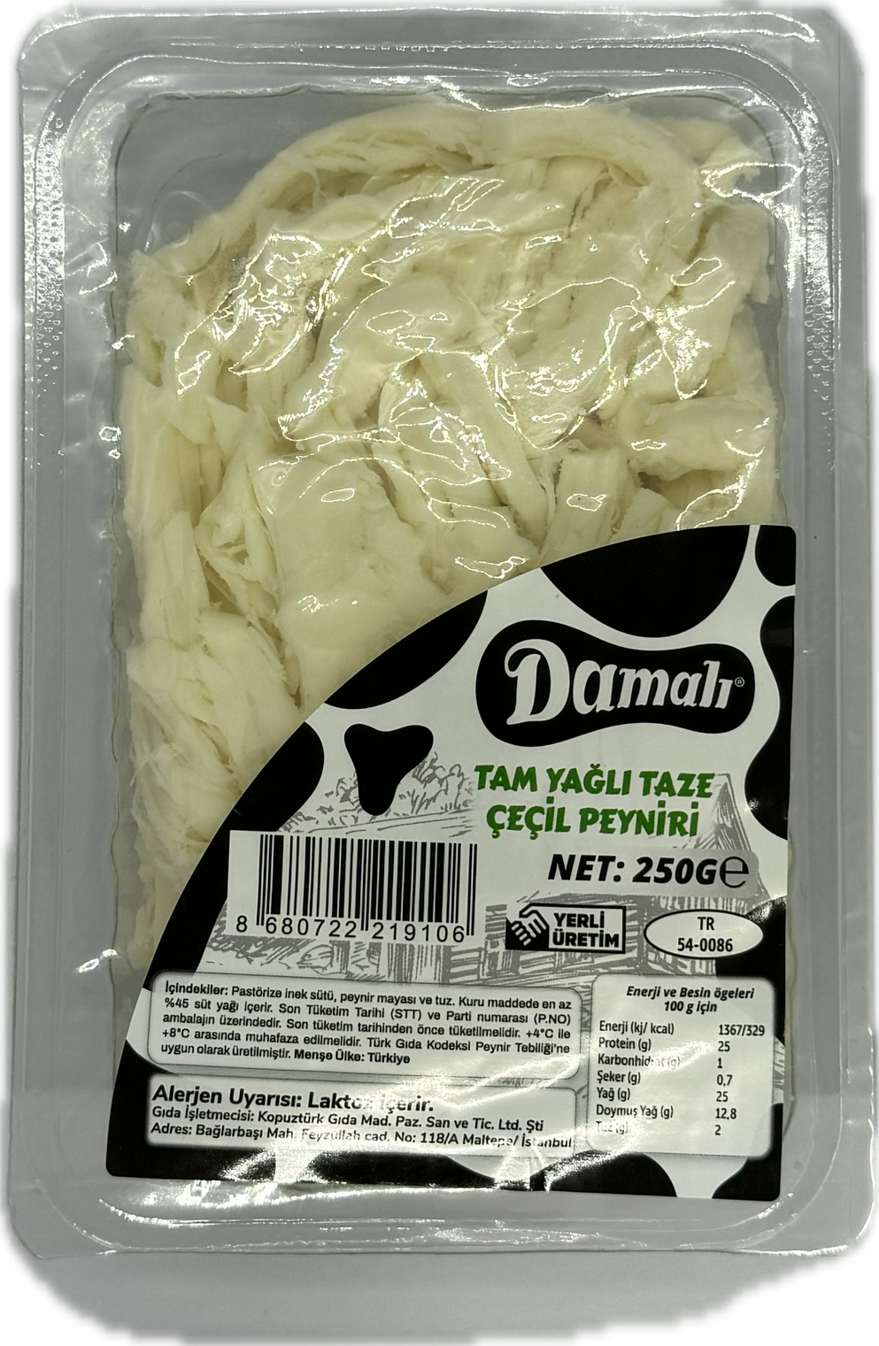Taze Çeçil Peyniri 250 Gr