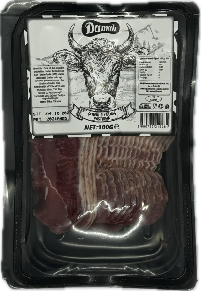 Dana Çemensiz Pastırma 100 Gr