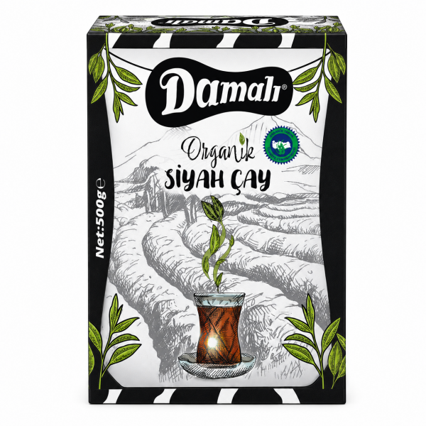 Organik Siyah Çay 500 Gr
