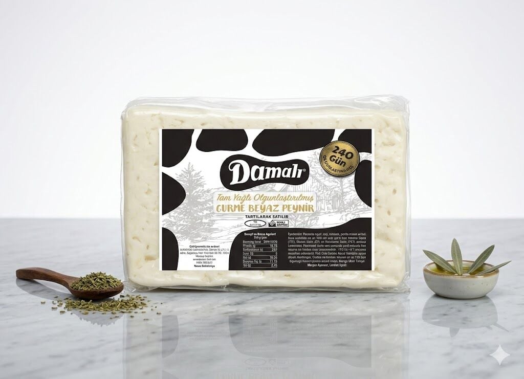Damalı Gurme Beyaz Peynir - 3 Sütlü Karışım (600-700g)