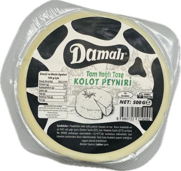 Tam Yağlı Taze Kolot Peyniri 500 Gr