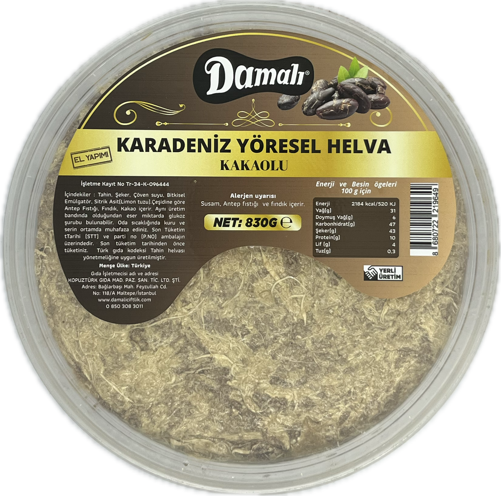 Kakaolu Helva 830 gr