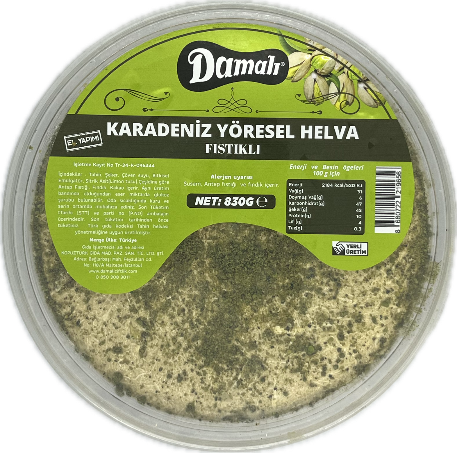 Fıstıklı Helva 830 gr