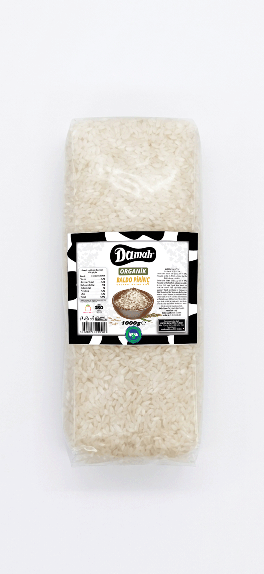Organik Baldo Pirinç 1 kg