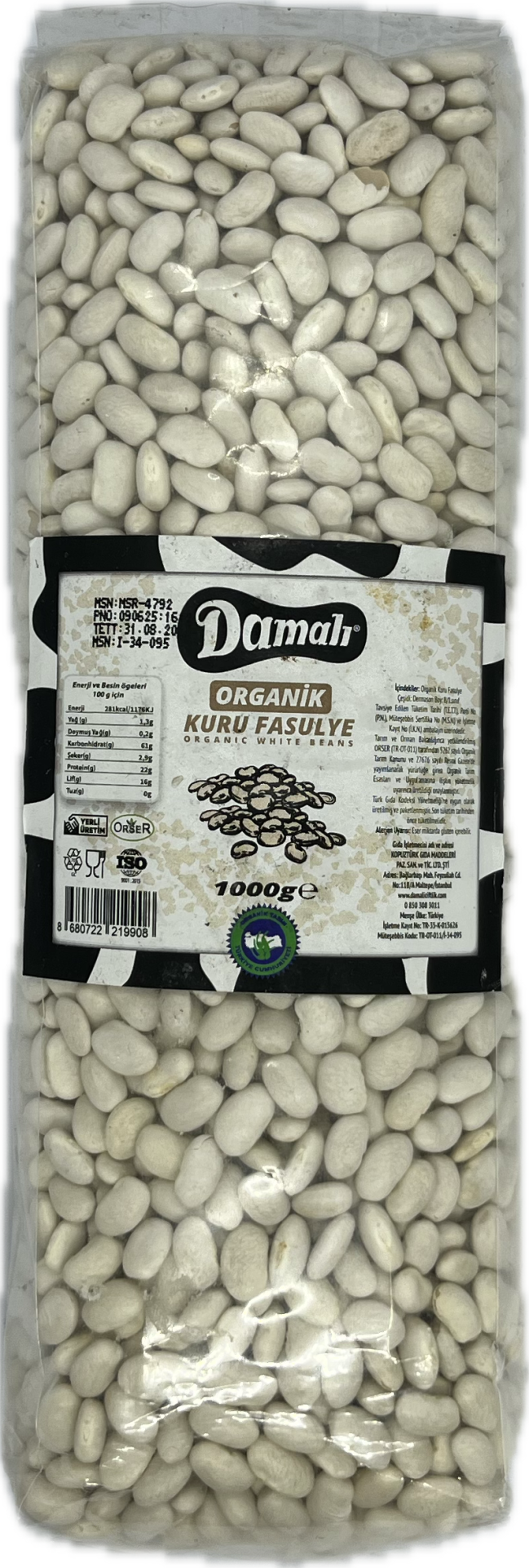 Organik Kuru Fasulye 1 kg