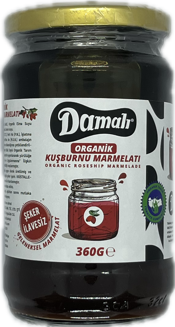 Organik Kuşburnu Marmelatı 360 gr