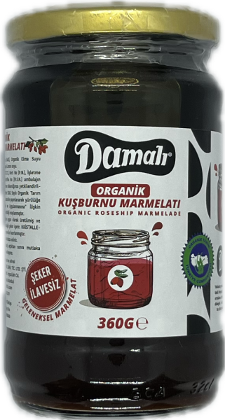 Organik Kuşburnu Marmelatı 360 gr
