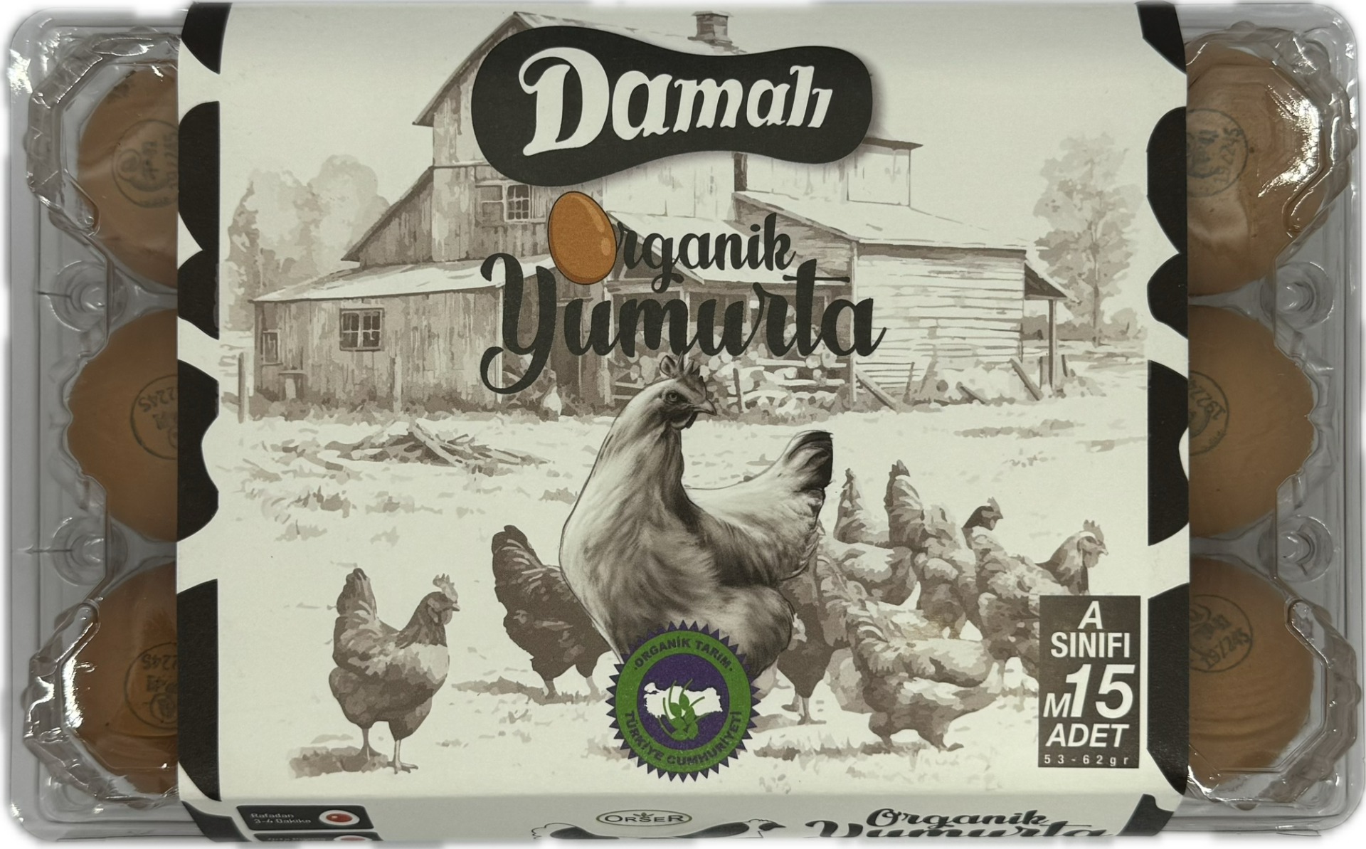 Organik Yumurta 15'li