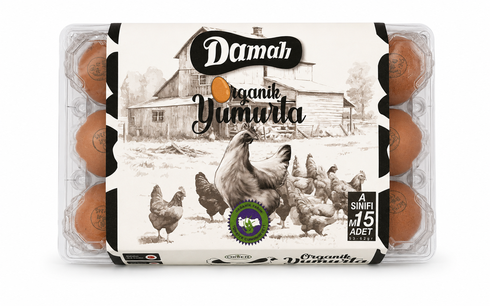 Organik Yumurta 15'li