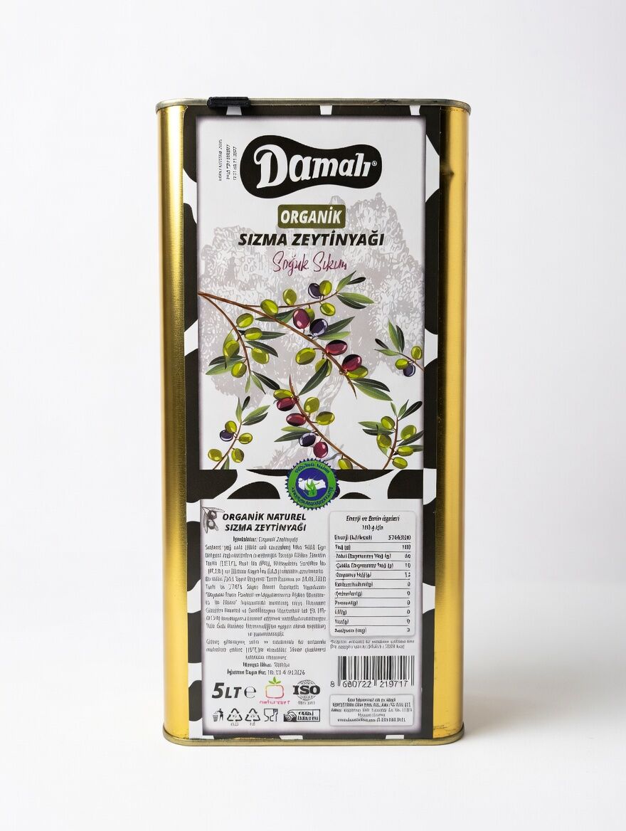 Organik Zeytinyağı (Soğuk Sıkım)5 lt