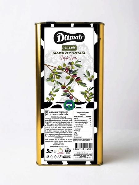 Organik Zeytinyağı -Soğuk Sıkım- 5 lt