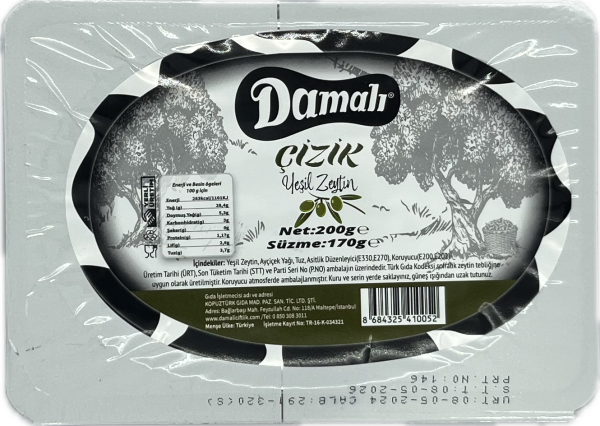 Çizik Yeşil Zeytin 200 gr