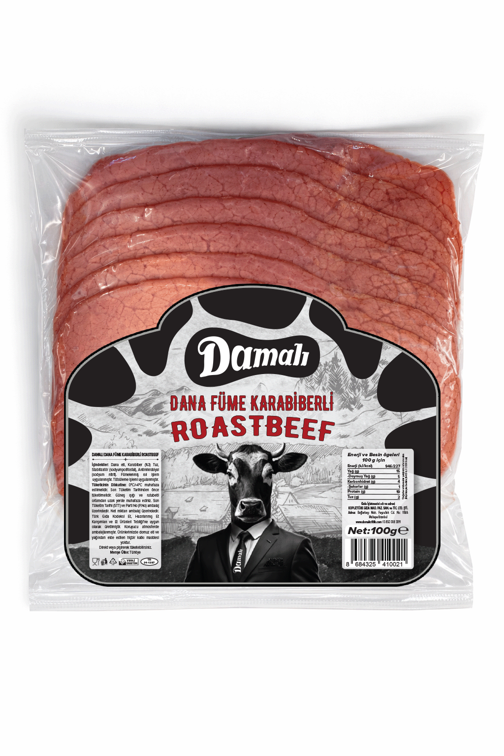 Dana Füme Karabiberli Roastbeef 100 gr