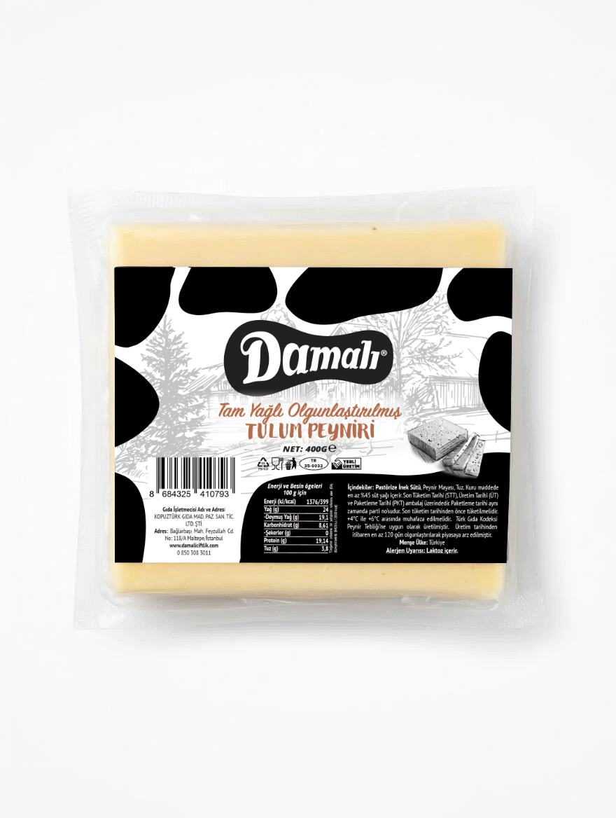 Olgunlaştırılmış Tam Yağlı Tulum Peyniri 400 gr