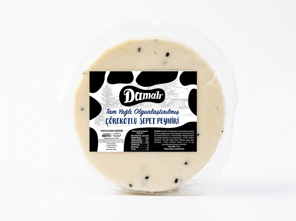 Tam Yağlı Olgunlaştırılmış Çörekotlu Sepet Peyniri 450-500 gr
