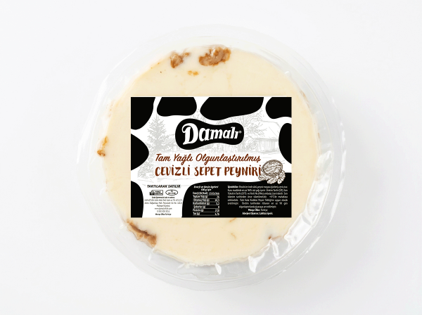 Tam Yağlı Olgunlaştırılmış Cevizli Sepet Peyniri 450-500 gr